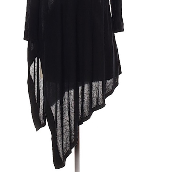 EXPRESS XS Black Asymmetrical pull over sweater women’s top - Picture 3 of 5